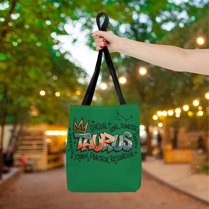 Taurus Street Art Canvas Tote Bag
