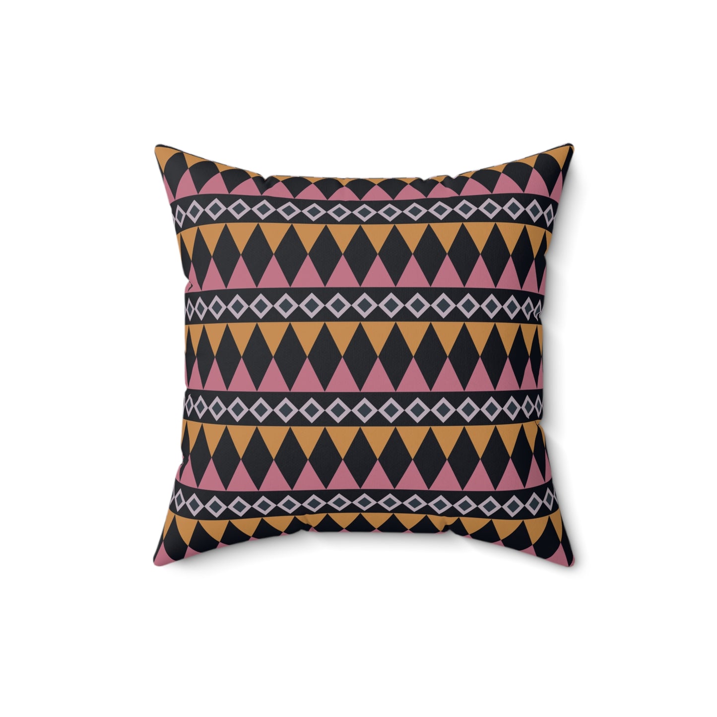 Midnight Clay Cairn Stripes Throw Pillow