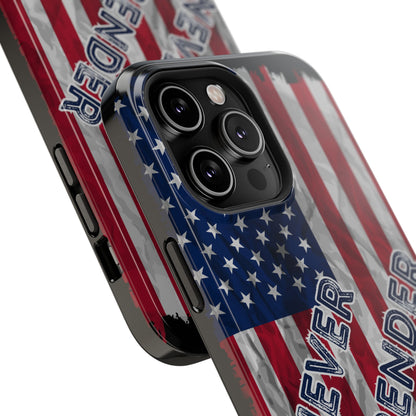 Never Surrender American Flag Impact-Resistant Cases