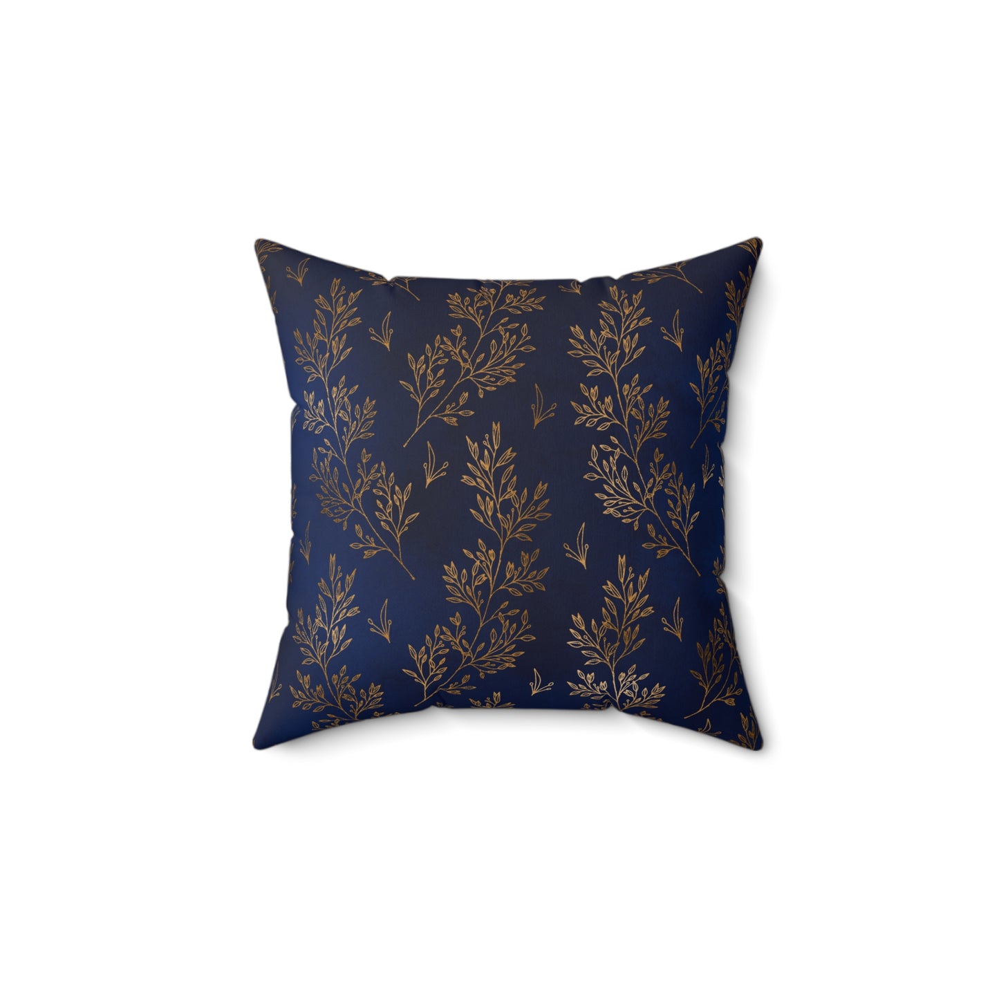 Gilded Twilight Foliage Throw Pillow