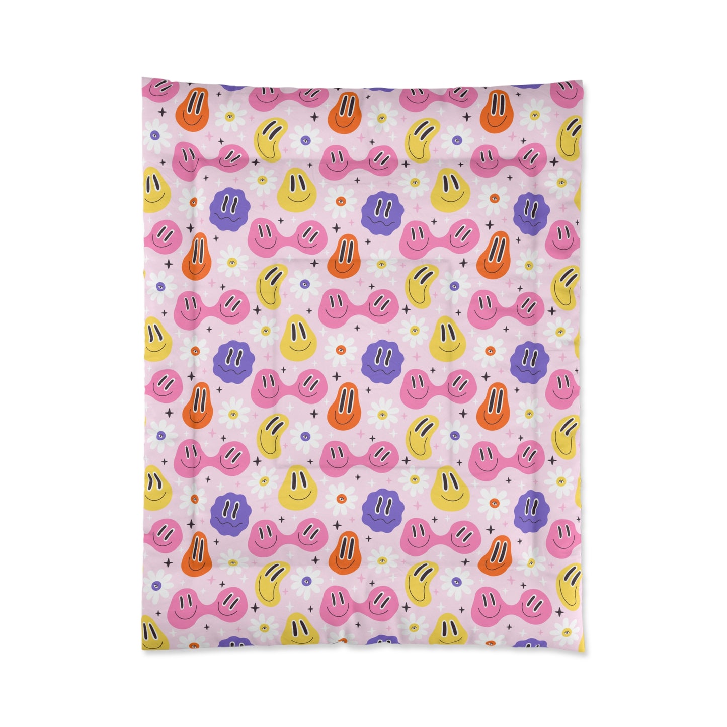 Whimsical Smiley Faces Comforter