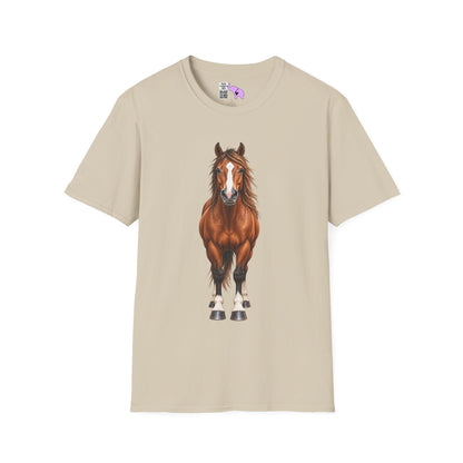 ""Front to Back Horse Lover Adult T-shirt