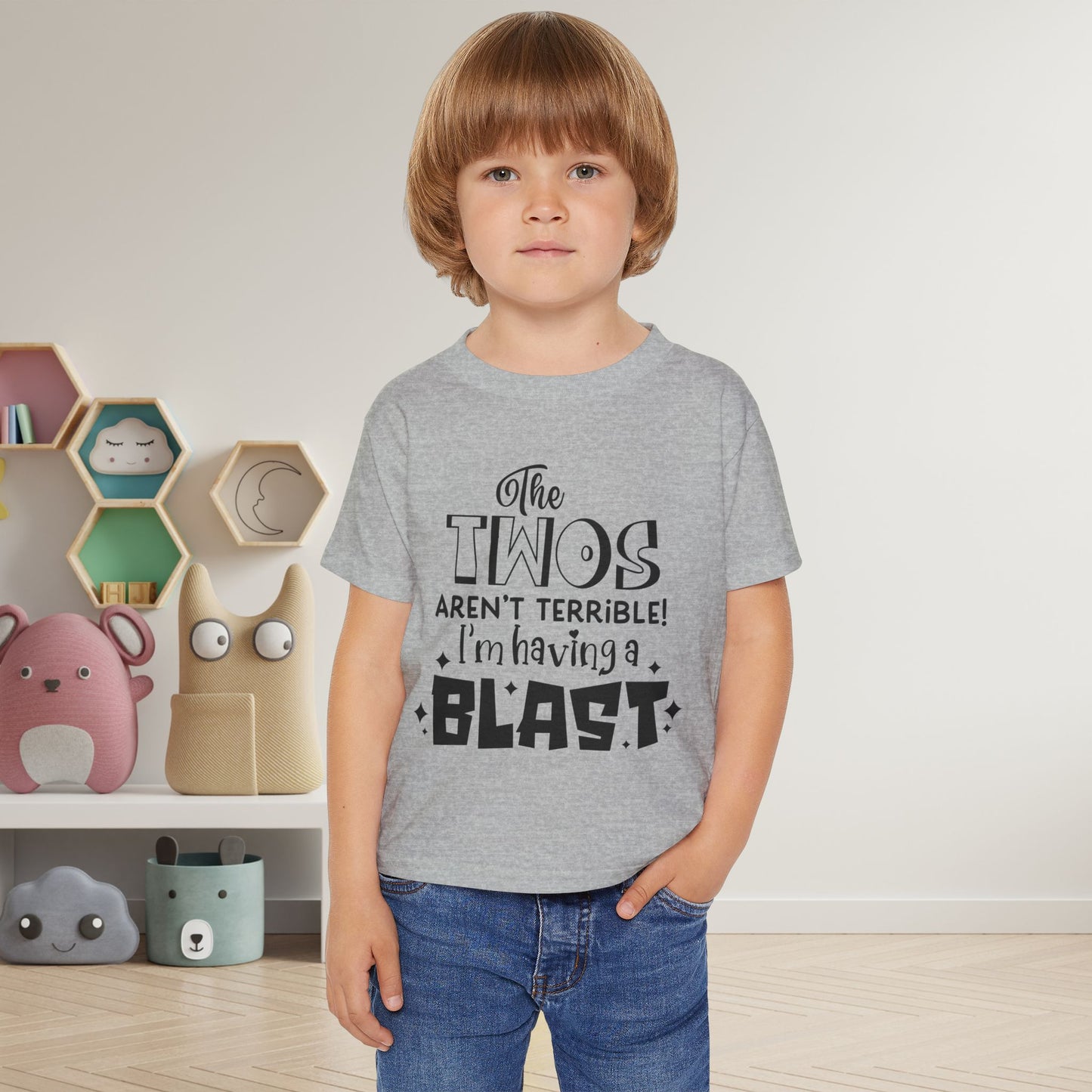 The Twos Aren't Terrible I'm Having A Blast Heavy Cotton™ Toddler T-shirt