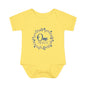 Blue Milestone Wreath Onesie-One Month
