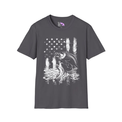 Fishin' & Freedom Adult Tshirt