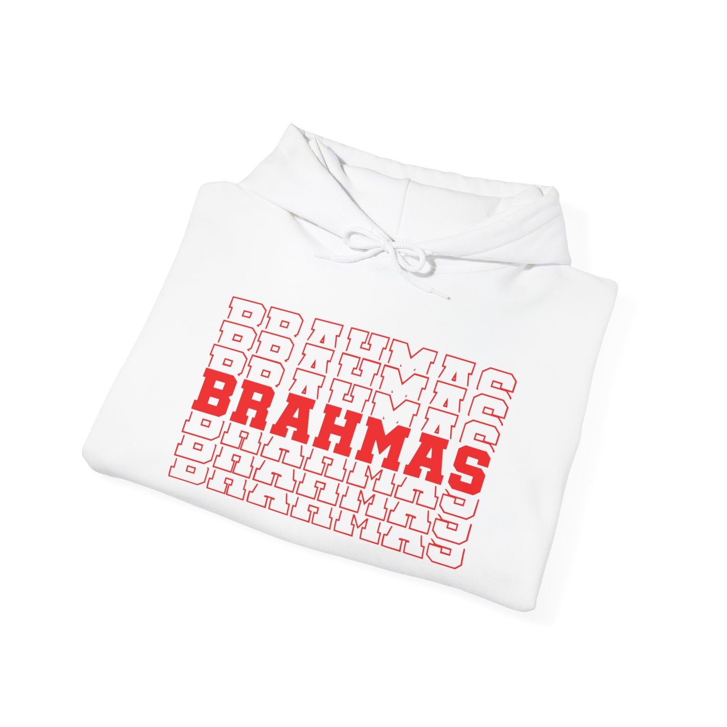 Brahmas (Stacked) Adult Heavy Blend™ Hooded Sweatshirt