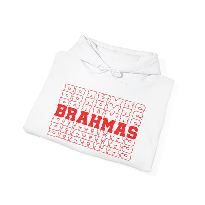 Brahmas (Stacked) Adult Heavy Blend™ Hooded Sweatshirt