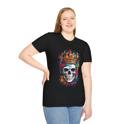 Colorful Crowned Skull T-shirt