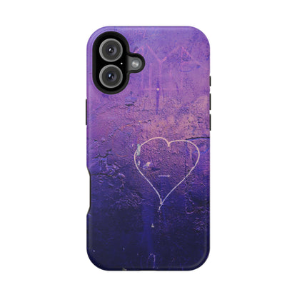 Purple Heart Wall MagSafe® Compatible Tough Case for iPhone