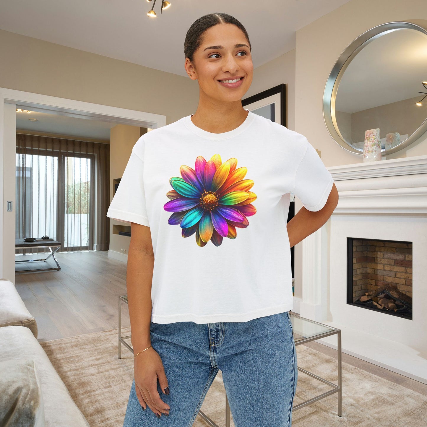 Spectrum Petals Women's Boxy Tee
