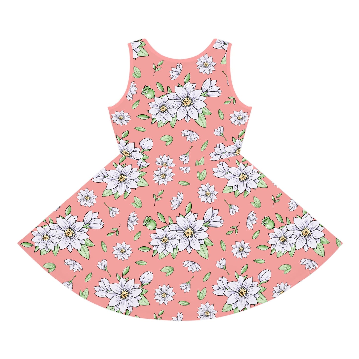 Jasmine Blush Garden Girls' Sleeveless Sundress