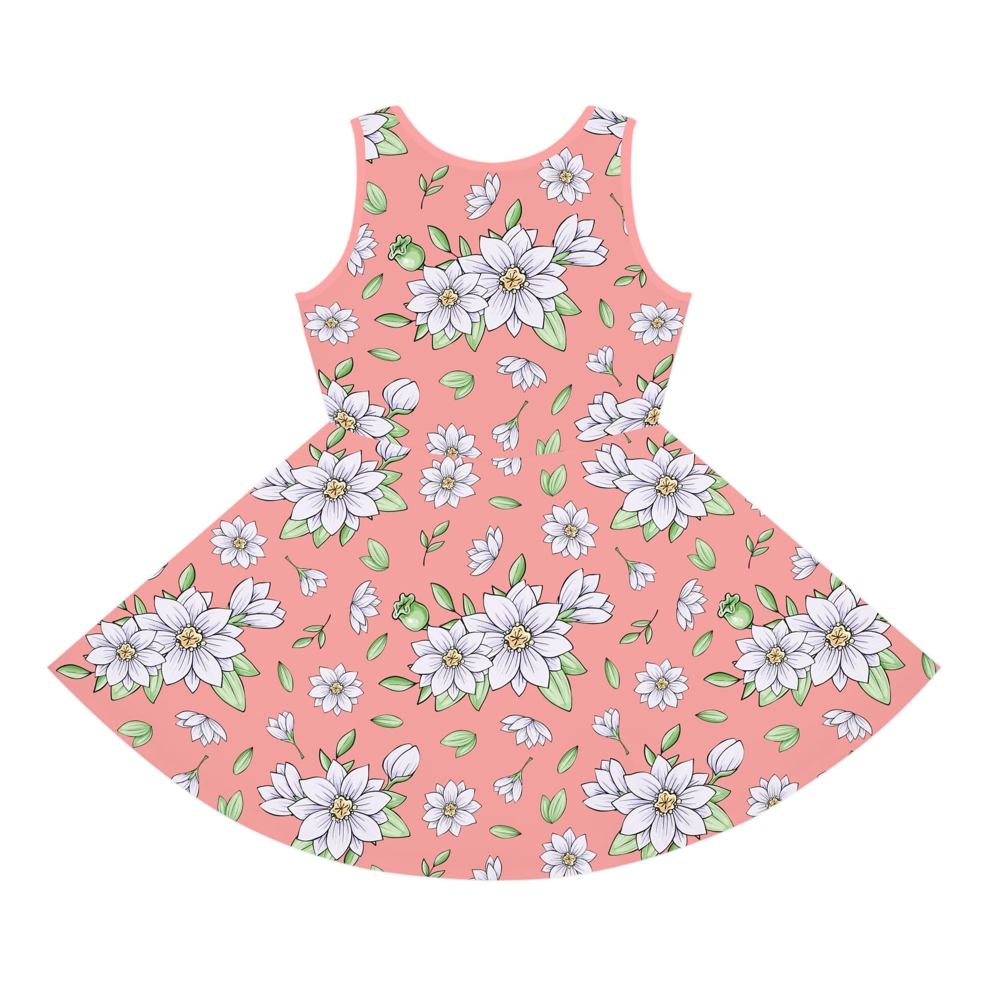 Jasmine Blush Garden Girls' Sleeveless Sundress