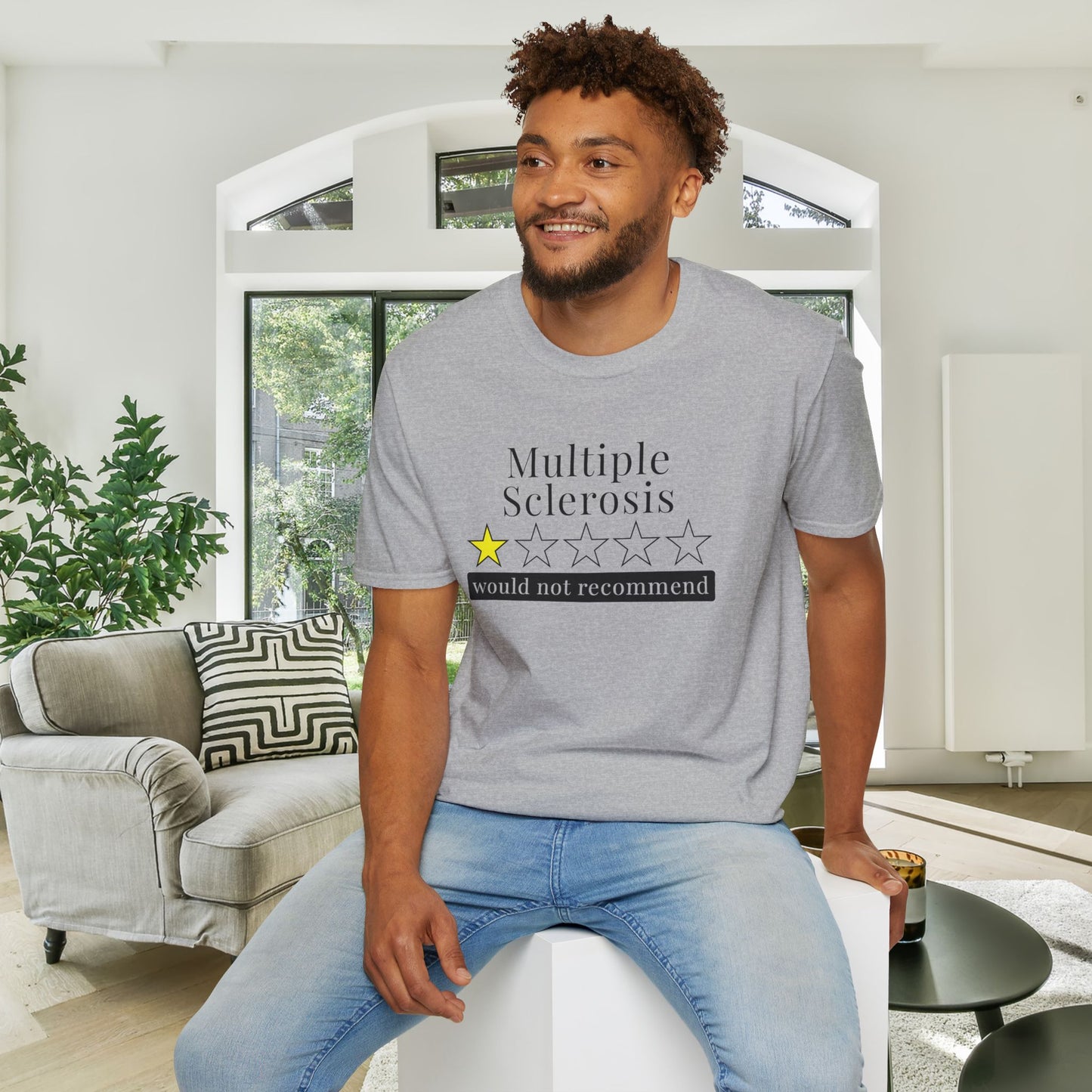 Multiple Sclerosis 1 Star Would Not Recommend Adult T-shirt