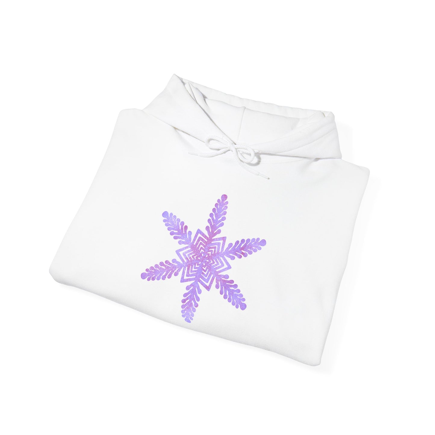 Large Snowflake 2 Adult Heavy Blend™ Hoodie