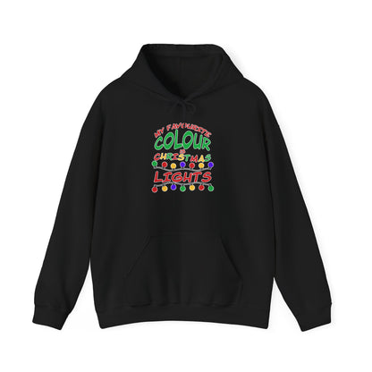 My Favourite Colour Is Christmas Lights  Adult Heavy Blend™ Hooded Sweatshirt