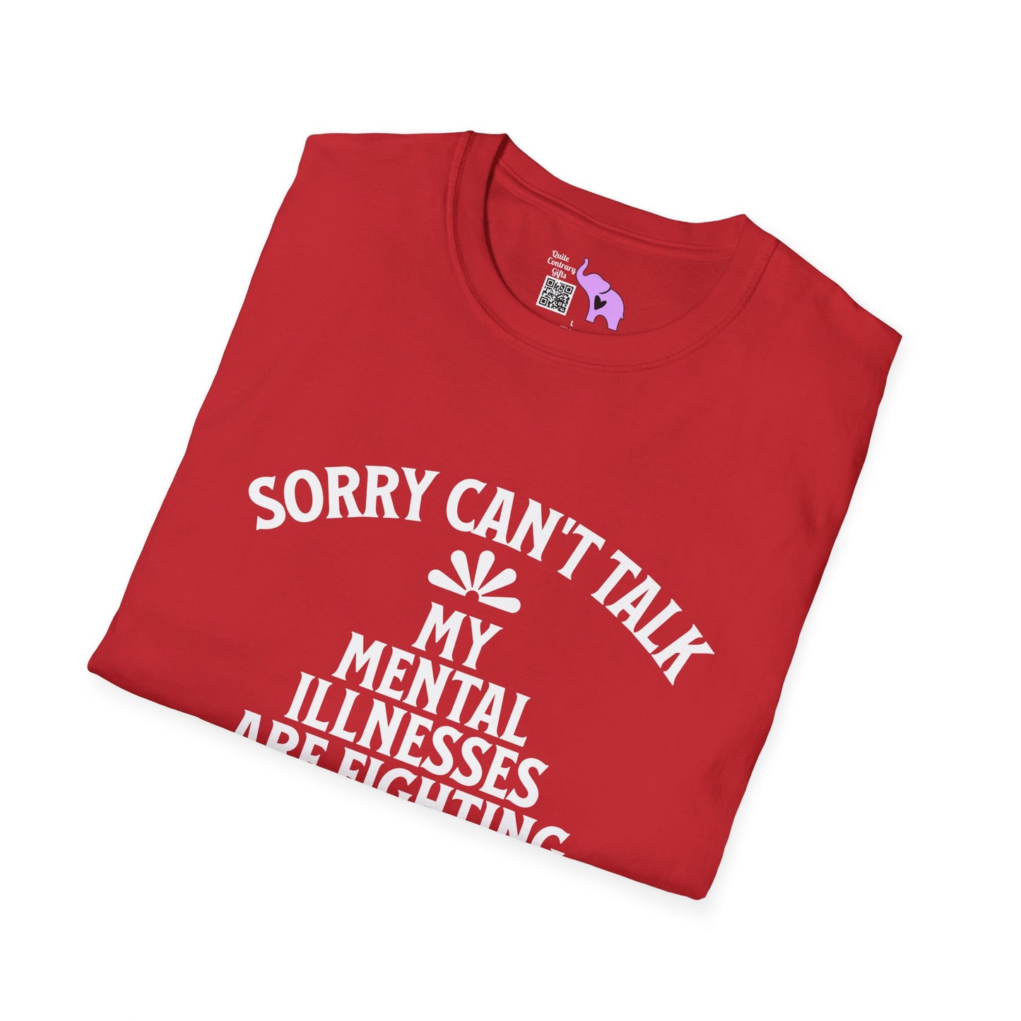 Sorry Can't Talk... Adult T-shirt