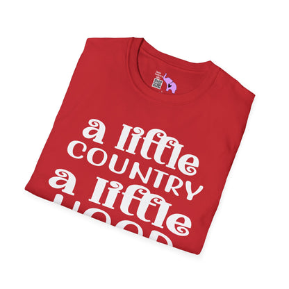 A Little Country A Little Hood Adult T-shirt