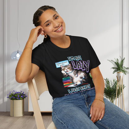 I'm Not Lazy I Just Enjoy Doing Nothing Adult T-shirt