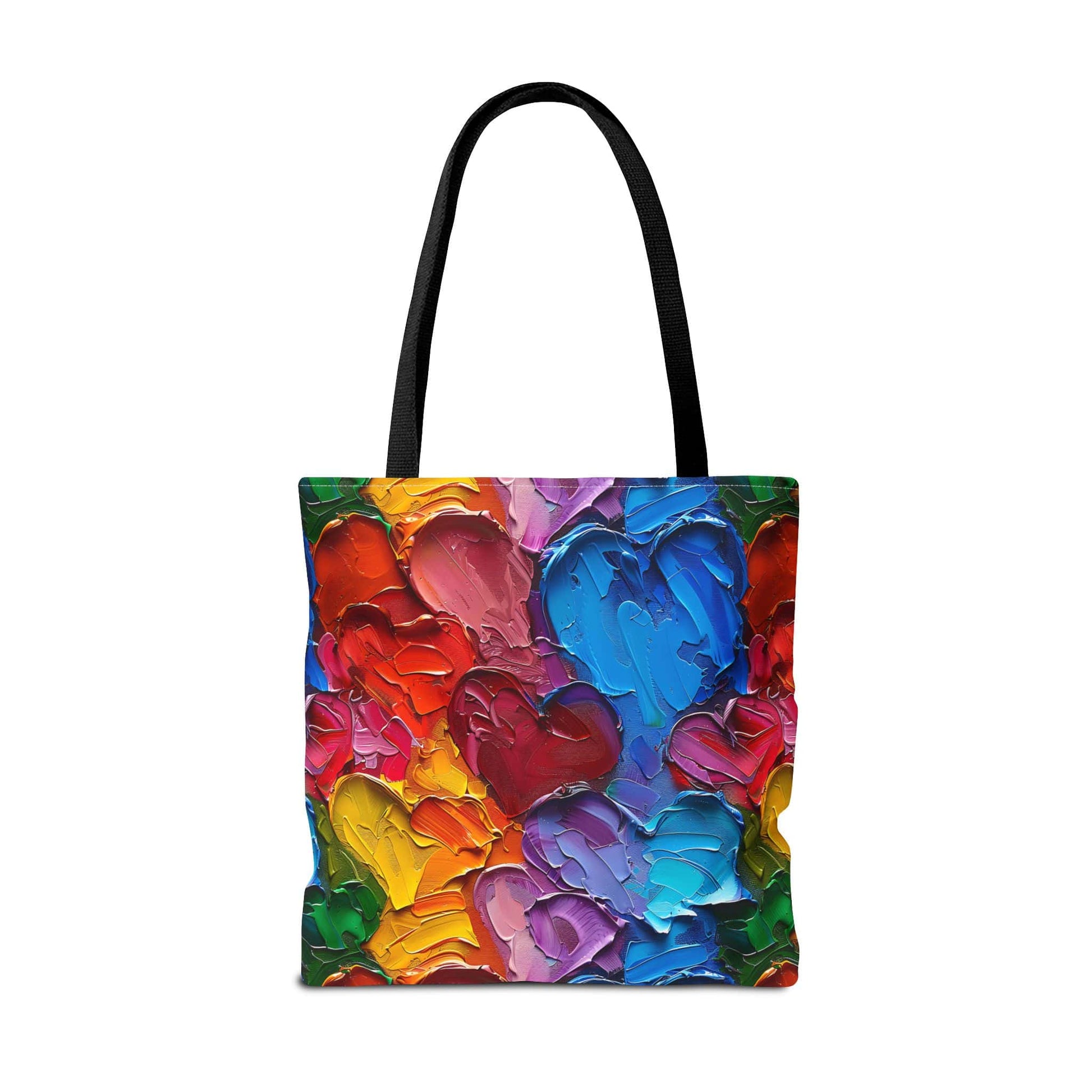 Palette Knife Hearts Canvas Tote Bag