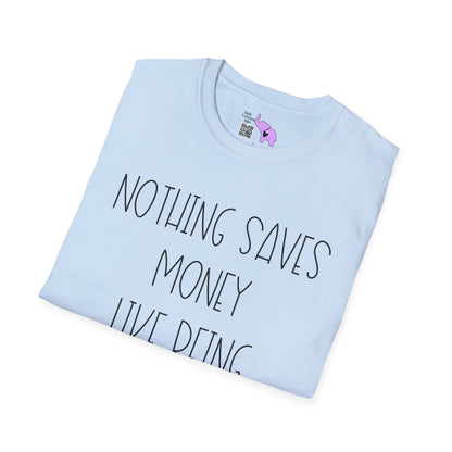 Nothing Saves Money Like Being Antisocial Adult T-shirt