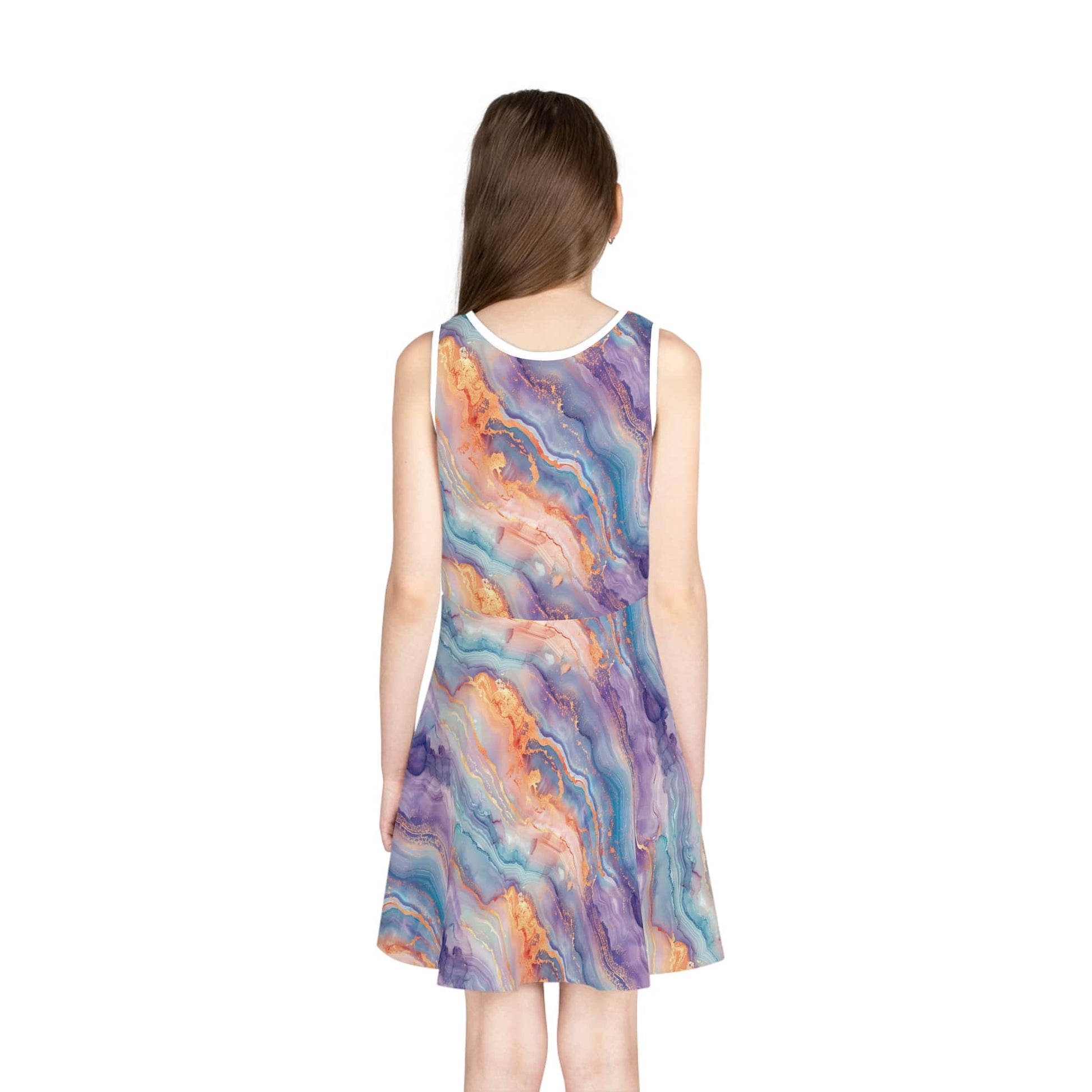Dreamwave Marble Girls' Sleeveless Sundress