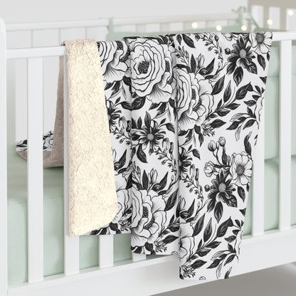 Whispering Blooms Fleece Blanket