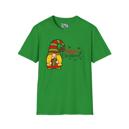 Merry Christmas Girl Gnome Adult T-shirt