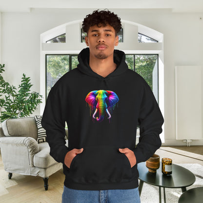 Colorful Elephant Heavy Blend™ Hooded Sweatshirt