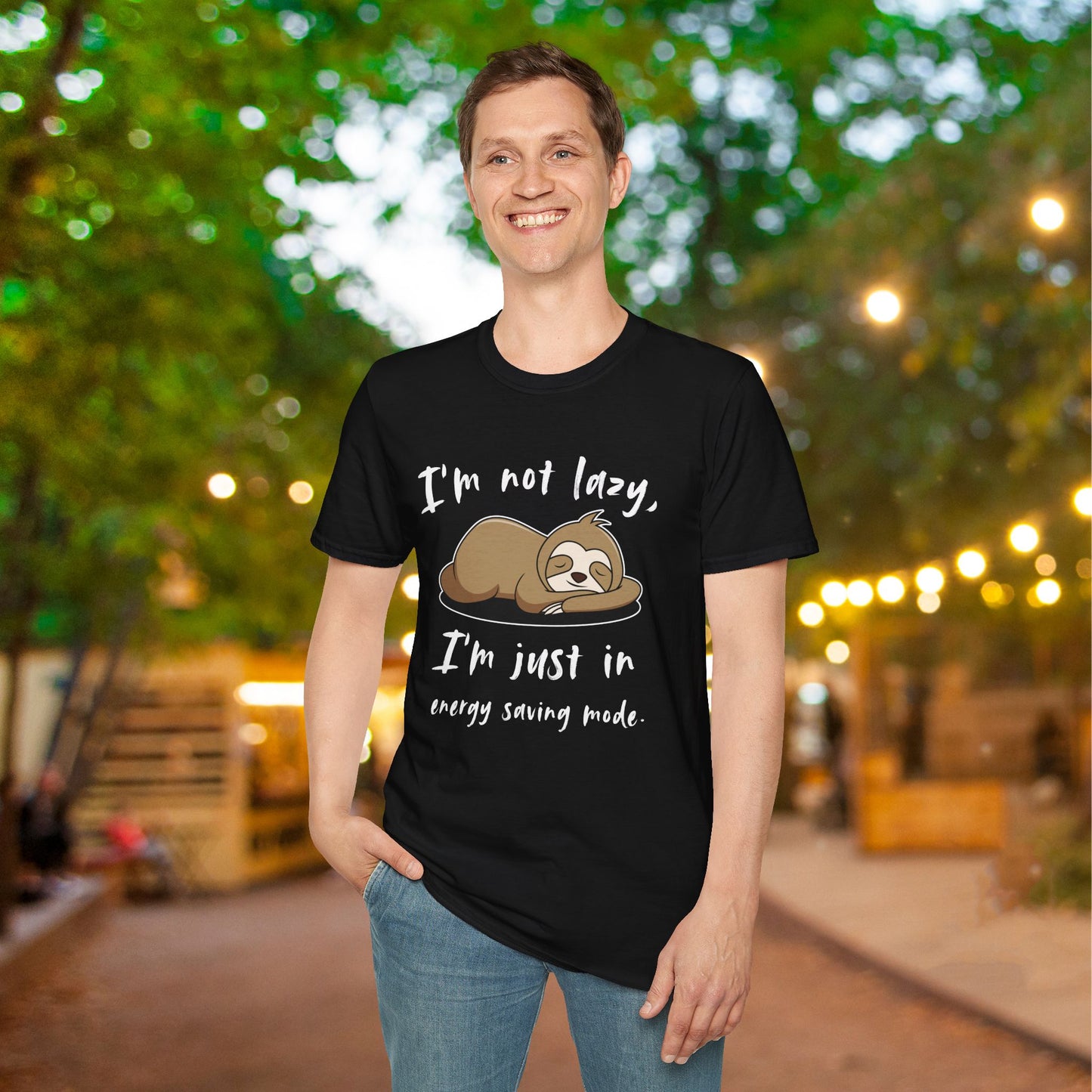 I'm Not Lazy, I'm Just In Energy Saving Mode Adult T-shirt
