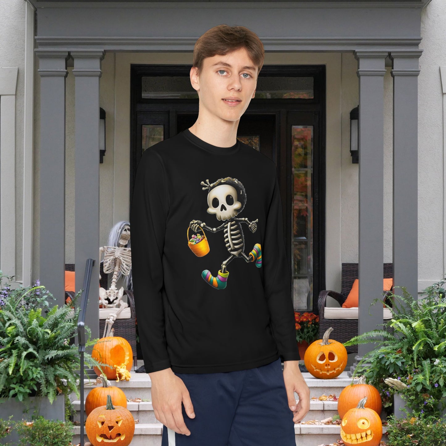 Bonesy Boo Youth Long Sleeve Tee