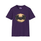 Bat Over Moon Adult T-shirt