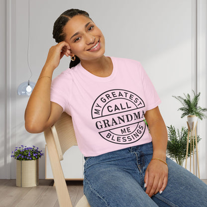 My Greatest Blessings Call Me Grandma Adult T-shirt