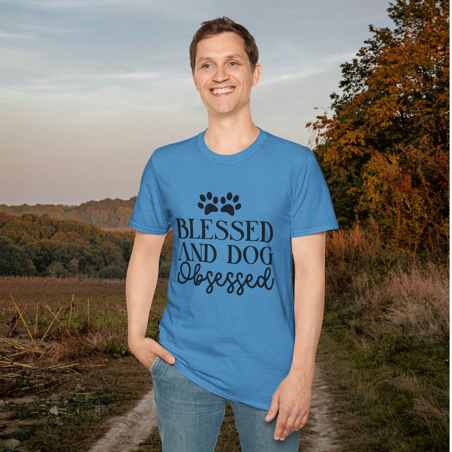 Blessed And Dog Obsessed Adult T-shirt