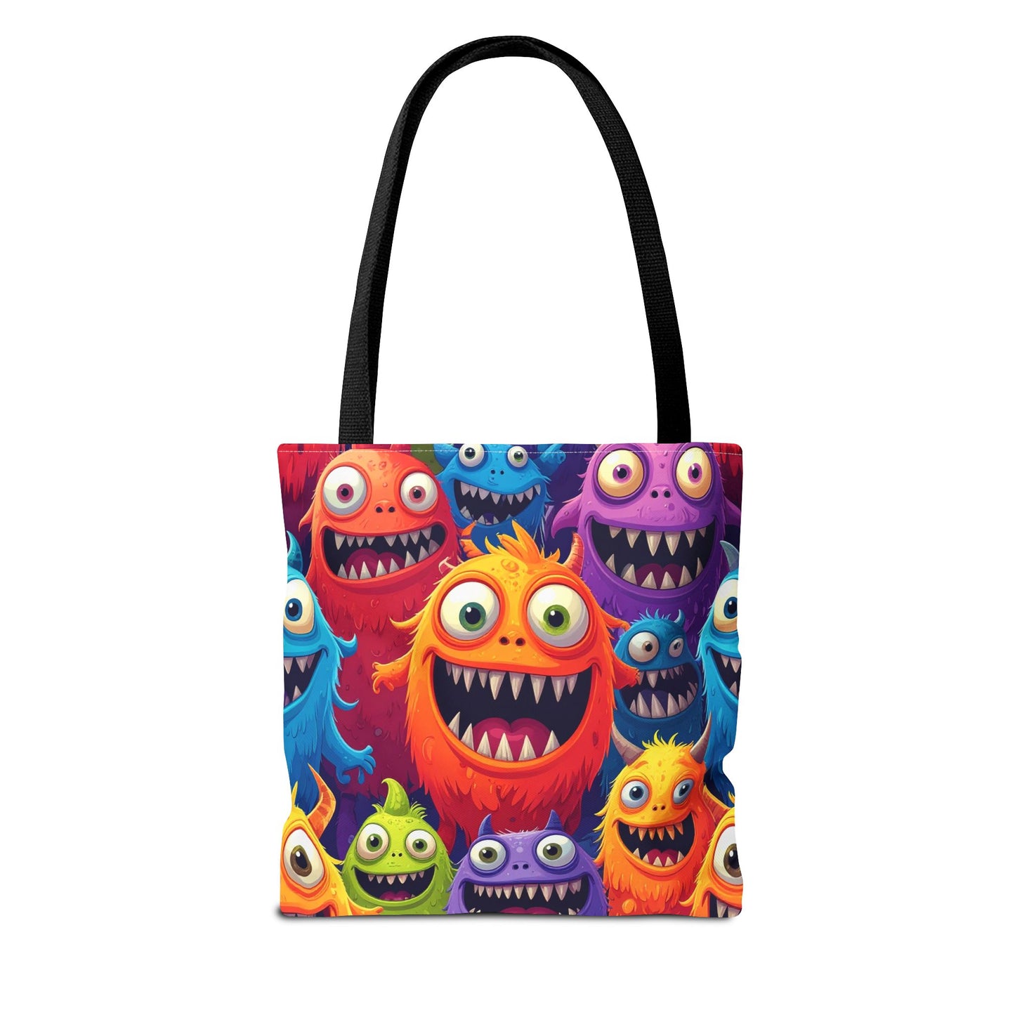 Happy Little Monsters Canvas Tote Bag