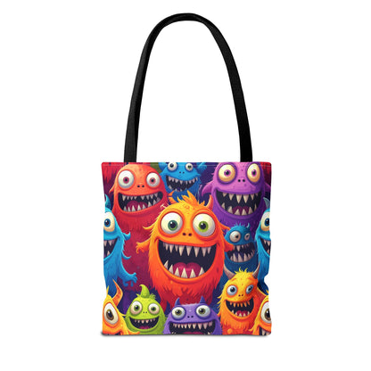 Happy Little Monsters Canvas Tote Bag