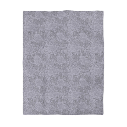Dusty Bloom Microfiber Duvet Cover