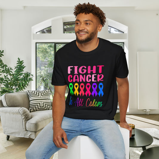 Fight Cancer in All Colors 21 Adult T-shirt