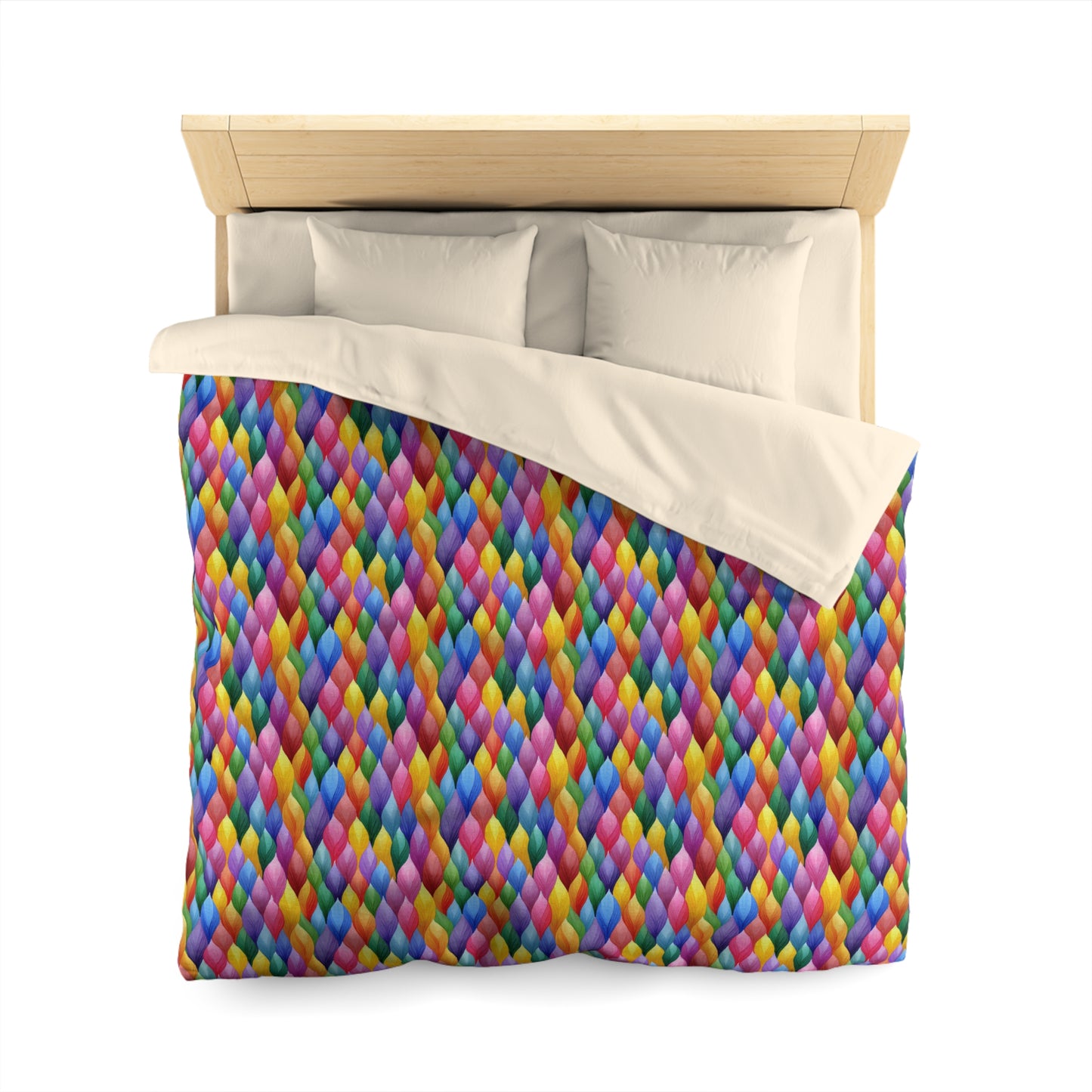 Vivid Vortex Microfiber Duvet Cover