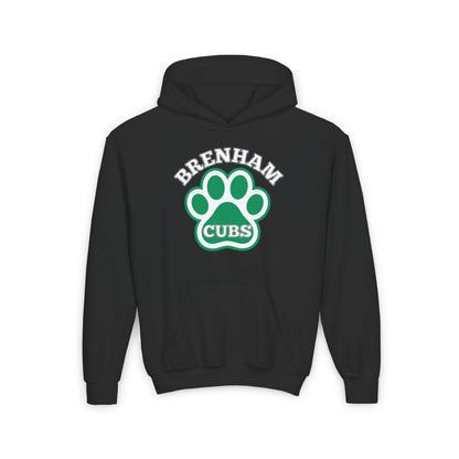Brenham Paw Pride Youth Heavy Blend Hoodie
