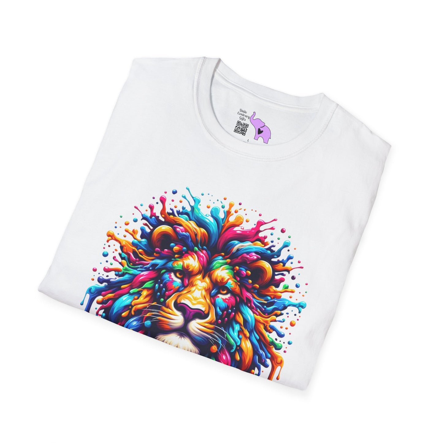 Colorful Lion Adult T-shirt