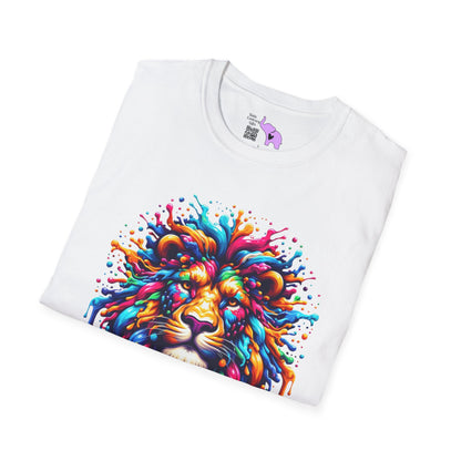 Colorful Lion Adult T-shirt