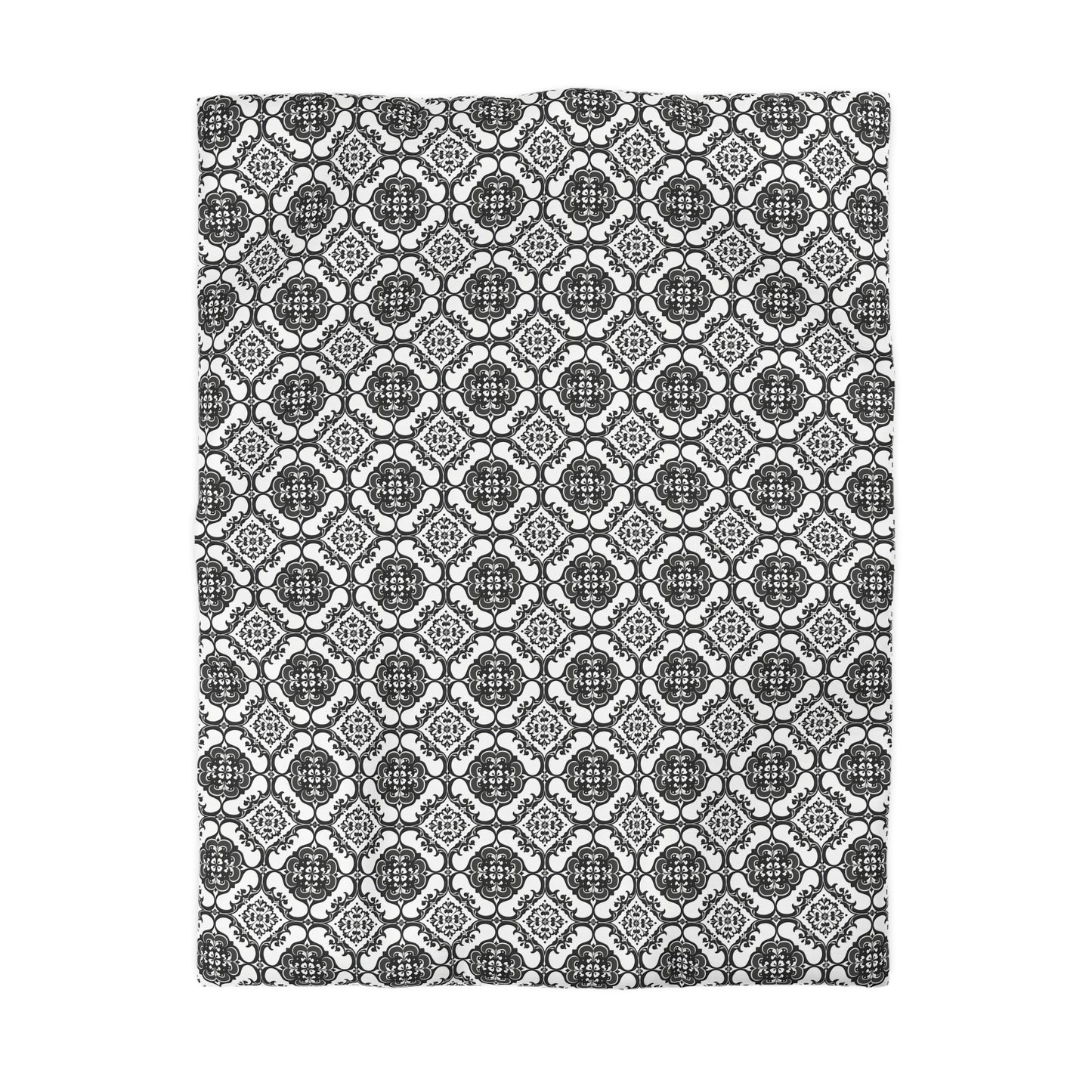 Ornamental Symmetry Microfiber Duvet Cover