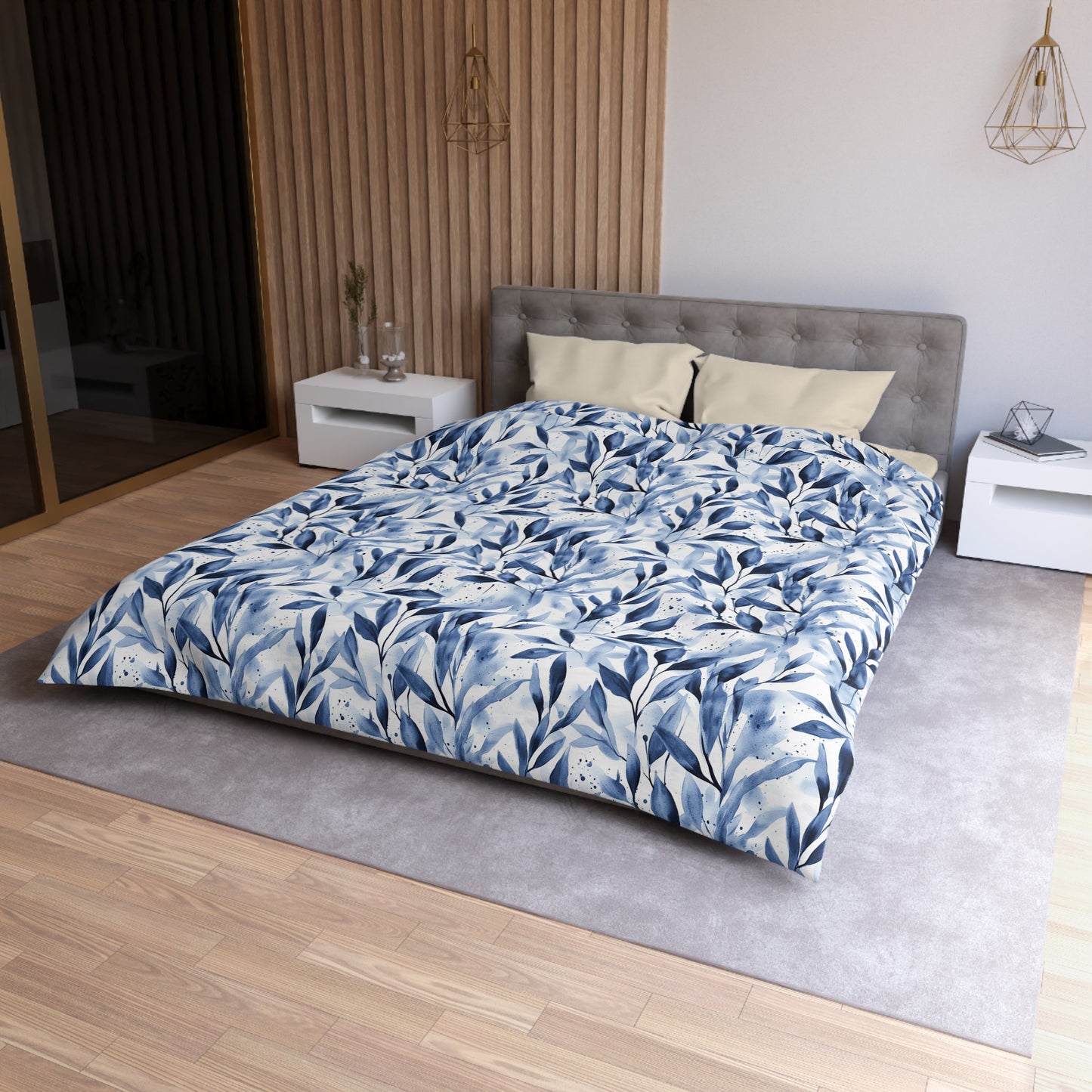 Blue Breeze Microfiber Duvet Cover