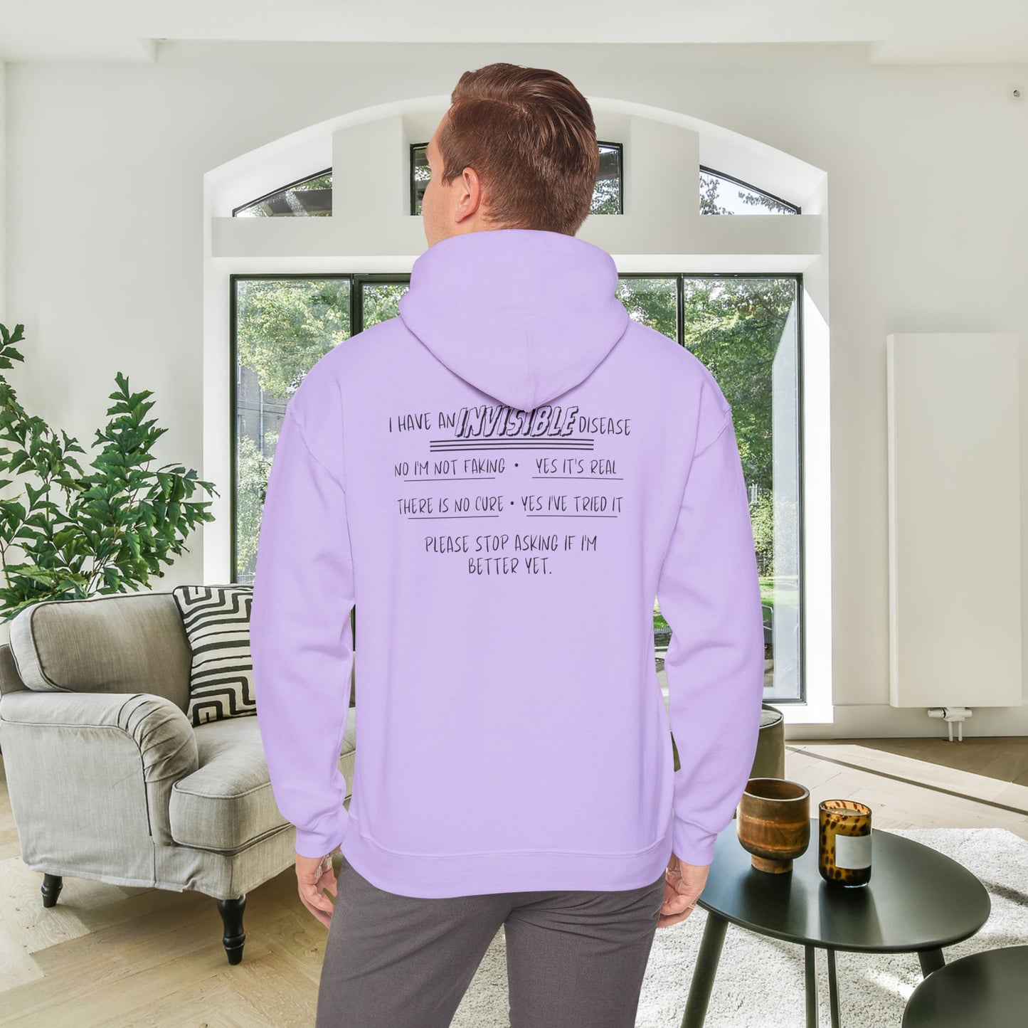 I'm An Invisible Warrior Heavy Blend™ Hooded Sweatshirt