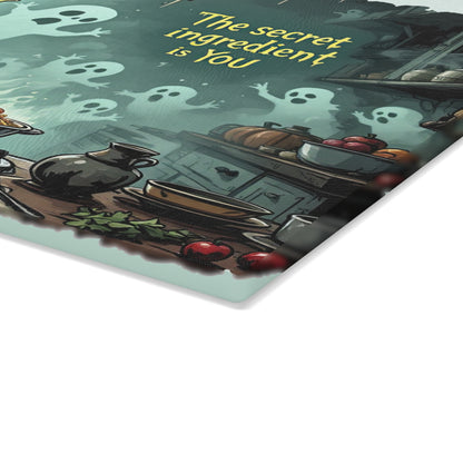 The Secret Ingredient is You Glass Cutting Board