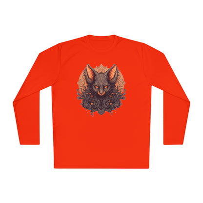 Creepy Bats Over Moon 12 Adult Long Sleeve Tee