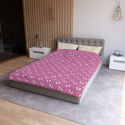 Blush Flutter Microfiber Duvet Cover