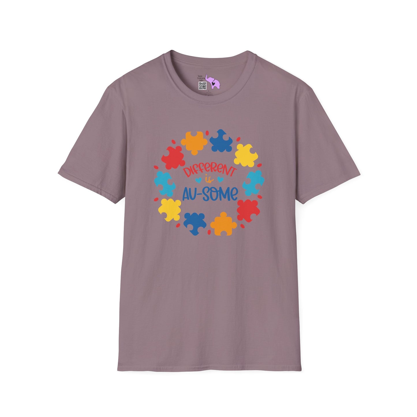 Different Is Awesome Autism Awarness Adult T-shirt
