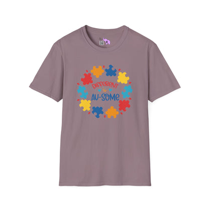 Different Is Awesome Autism Awarness Adult T-shirt