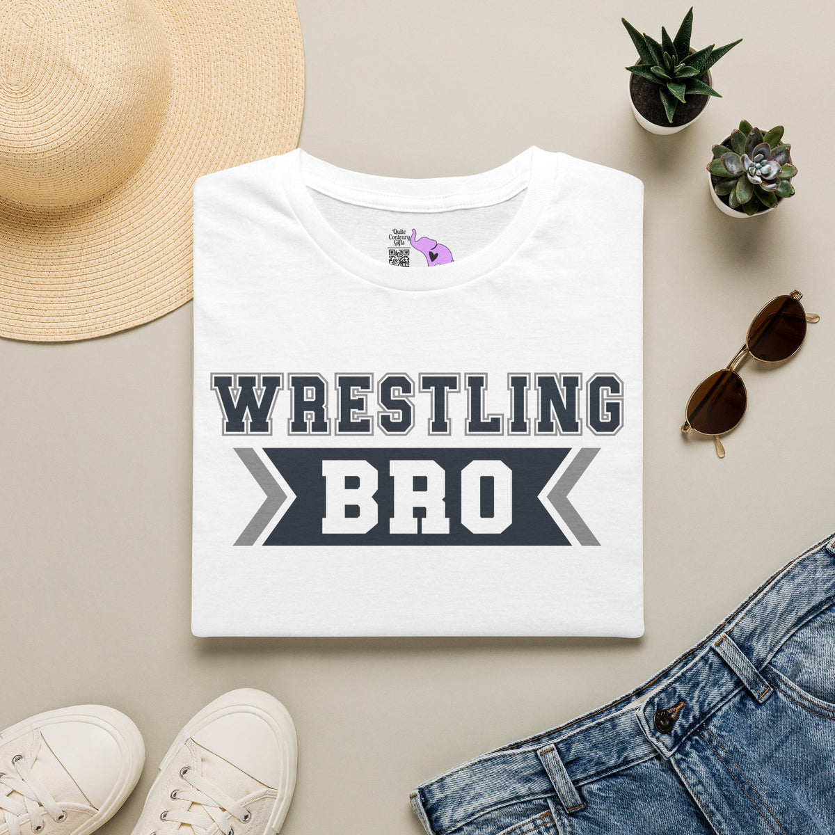 Wrestling Bro Adult T-shirt